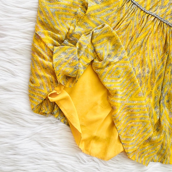 Free People Yellow Mini Dress - Picture 3 of 5